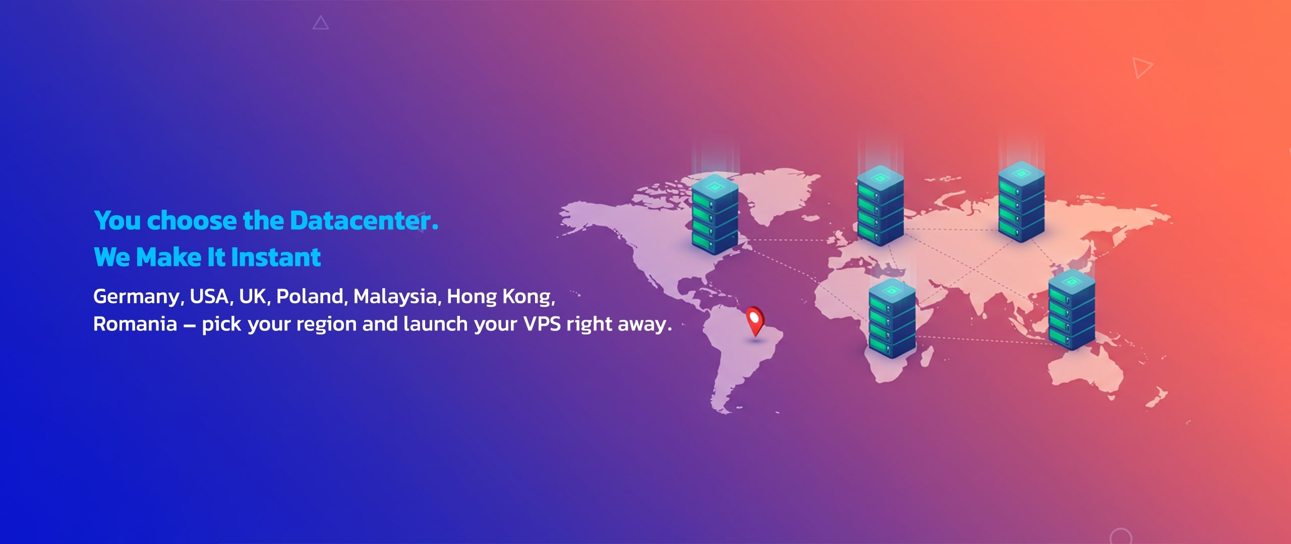 Select VPS Hosting data center locations worldwide with GhostVPS