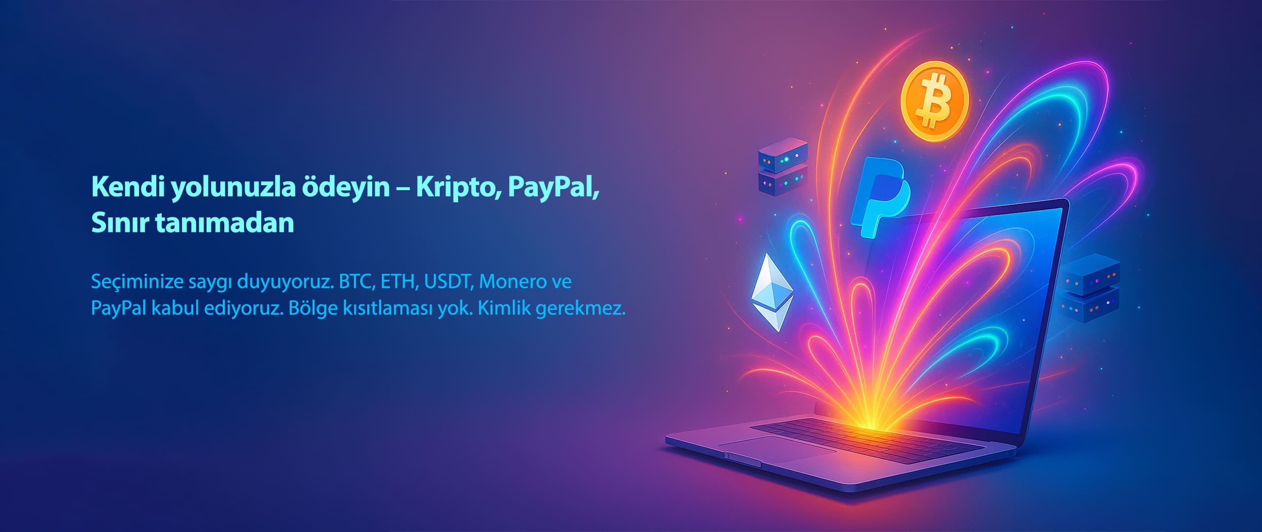 Bitcoin ile güvenli VPS kuran geliştirici