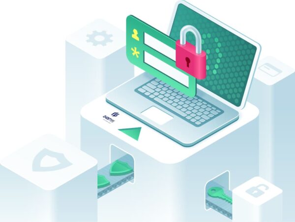 SSL Certification ve HTTPS güvenliğini temsil eden kilit ikonlu web güvenliği görseli