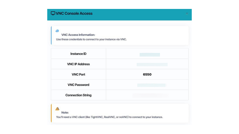 Instant Control with Hourly VPS
